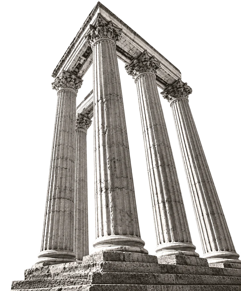 Classical Roman Architecture & Pillar Art